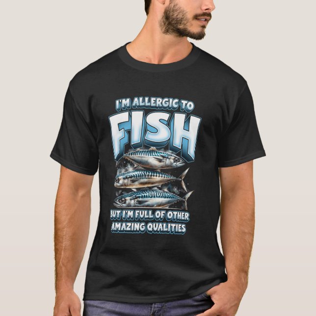 T-shirt Allergie aux poissons (Devant)