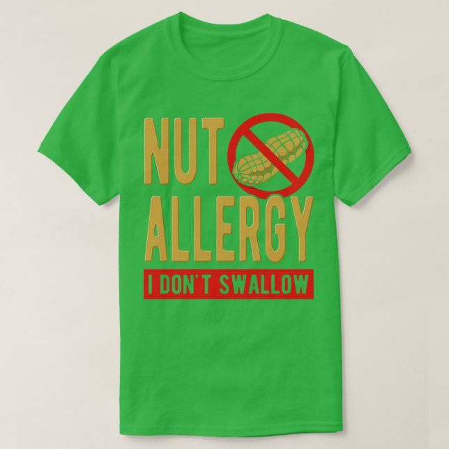 T-shirt Allergie De Nut Je Ne Vide Pas (Design devant)