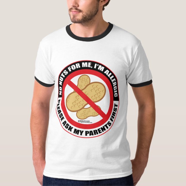 T-shirt Allergie d'écrou (Devant)