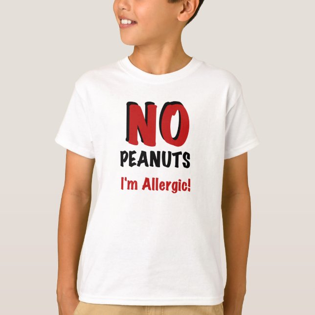 T-shirt Allergie des arachides (Devant)
