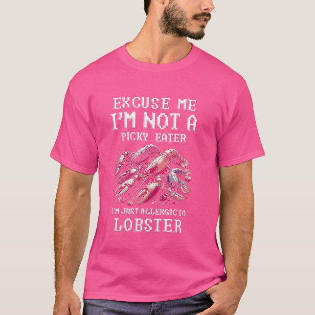 T-shirt Allergie du homard Je suis simplement allergique a (Devant)
