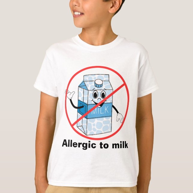 T-shirt Allergie du lait (Devant)