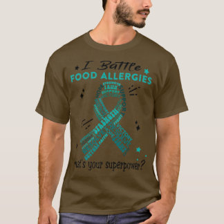 T-shirt Allergies Alimentaires Guerrier, Je Battre Allergi