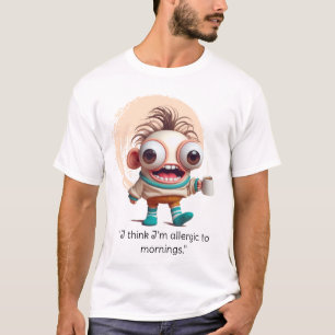 T-shirt Allergique aux matins
