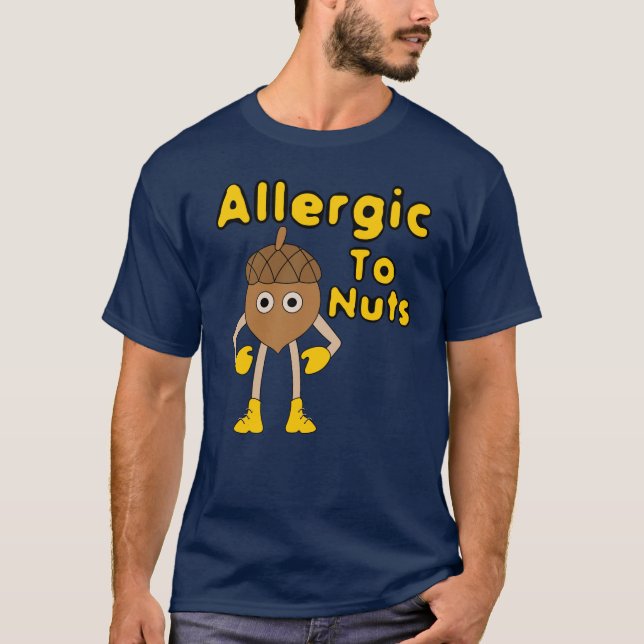 T-shirt Allergique aux noix (Devant)