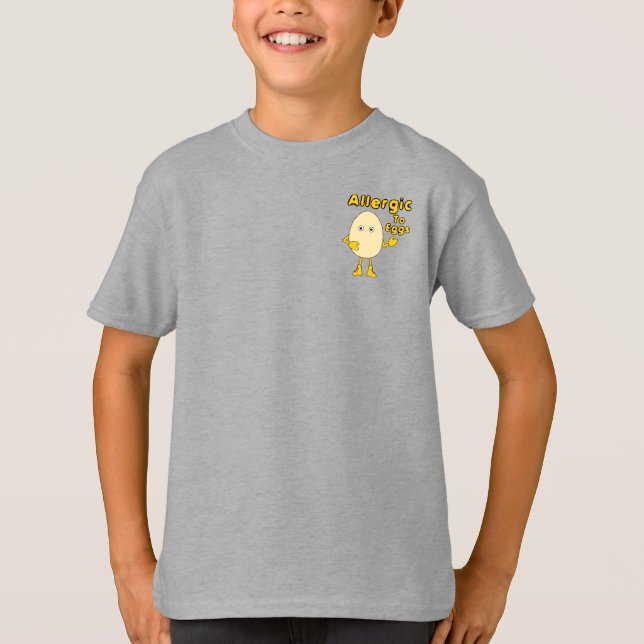 T-shirt Allergique aux oeufs (Devant)