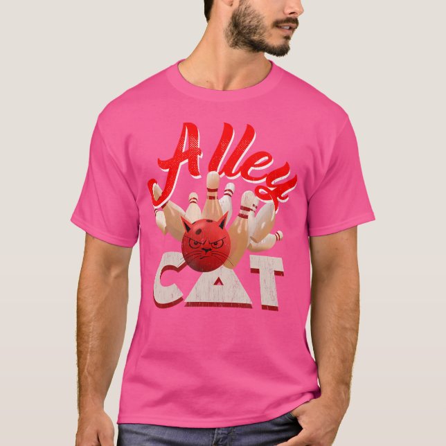 T-shirt Alley Ca Funny Bowling (Devant)