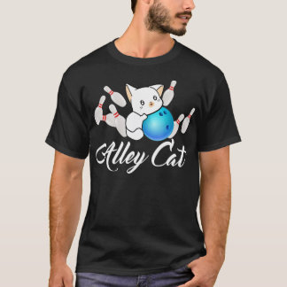 T-shirt Alley Cat Bowling Funny Bowler Bowling