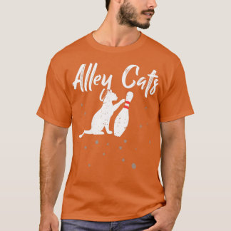 T-shirt Alley Cat Funny Bowler Bowler
