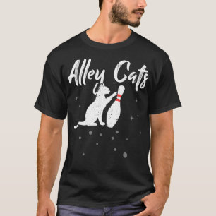 T-shirt Alley Cat Funny Bowler Bowler Bowler 1