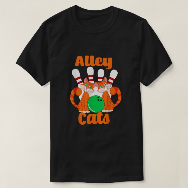 T-shirt Alley Cats Bowling (Design devant)
