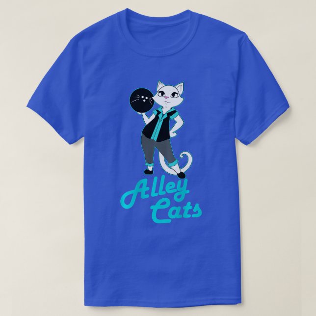T-shirt Alley Cats Bowling Team Ladies Backside Print (Design devant)