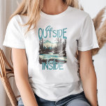 T-shirt "Allez à l'extérieur regarder à l'intérieur" Paysa<br><div class="desc">Reconnectez-vous à la nature et à vous-même avec le T-shirt "Go Outside Look Inside" Mountain River Landscape. Doté d'un paysage de montagne et de rivière serein et d'un message inspirant, cette chemise vous encourage à explorer les grands espaces tout en réfléchissant sur votre voyage intérieur. Parfait pour les randonneurs, les...</div>
