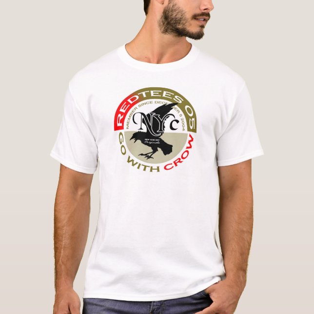 T-shirt allez avec la corneille (Devant)