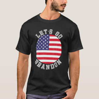T-shirt Allez Brandon American Flag Impeach Biden Anti