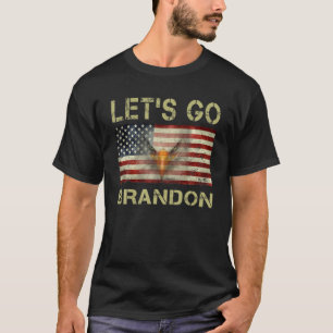 T-shirt Allez Brandon Conservateur USA Drapeau Drôle Drôle