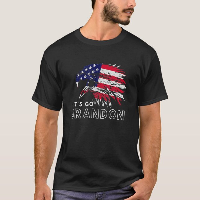 T-shirt Allez Brandon Funny Anti Joe Biden Politique (Devant)