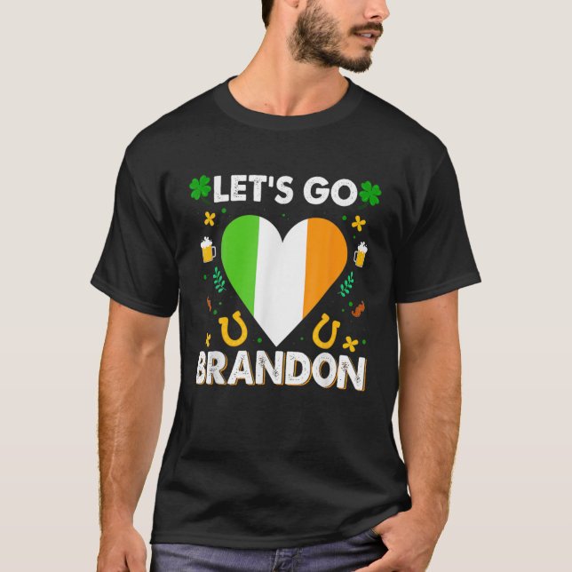 T-shirt Allez Brandon St Patrick's Day Drôle Président (Devant)