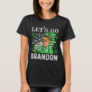 T-shirt Allez Brandon St Patrick's Day Trump Beer And Amer