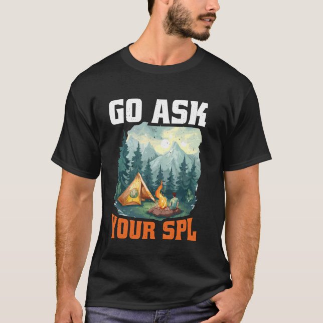 T-shirt Allez Demander À Votre Spl — (Devant)