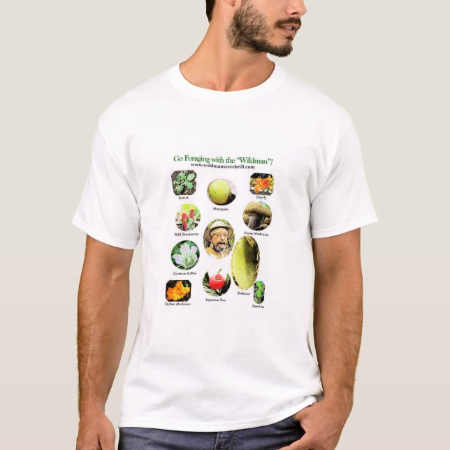 T-shirt Allez forager avec le "Wildman " (Devant)