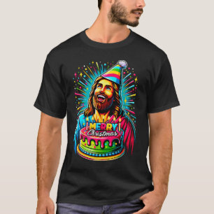 T-shirt Allez Jésus C'est Ton Anniversaire Drôle Jésus Noë