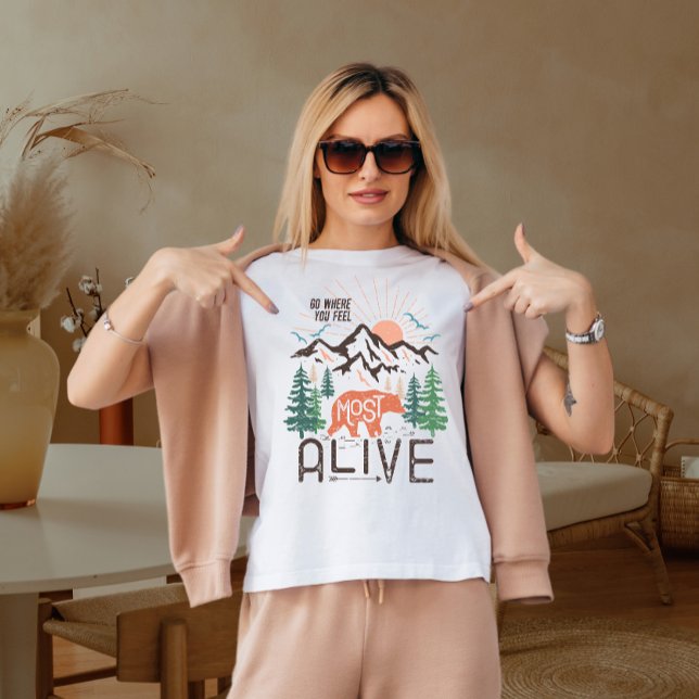 T-shirt Allez là où vous vous sentez (Créateur téléchargé)