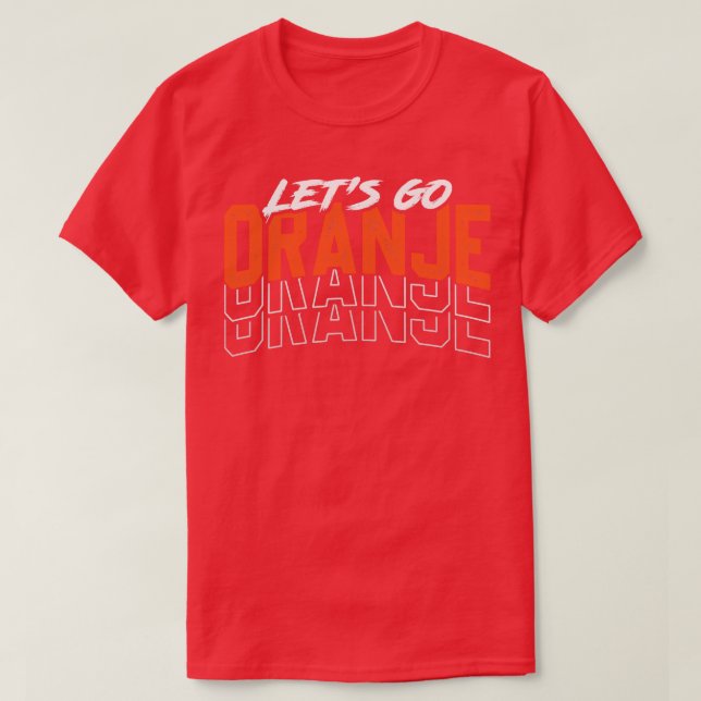 T-shirt Allez Oranje Pays-Bas (Design devant)
