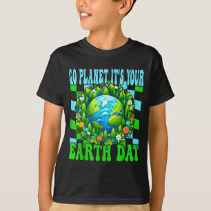 T-shirt Allez planète jour de la terre mignon terre amoure