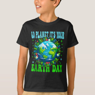 T-shirt Allez planète jour de la terre terre mignonne amat