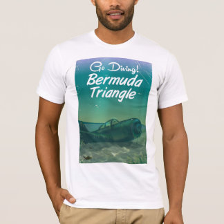 T-shirt Allez Plonger ! Affiche de voyage du triangle des