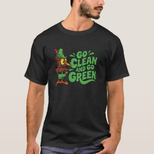 T-shirt Allez propre et allez vert rétro Woodsy Owl offici