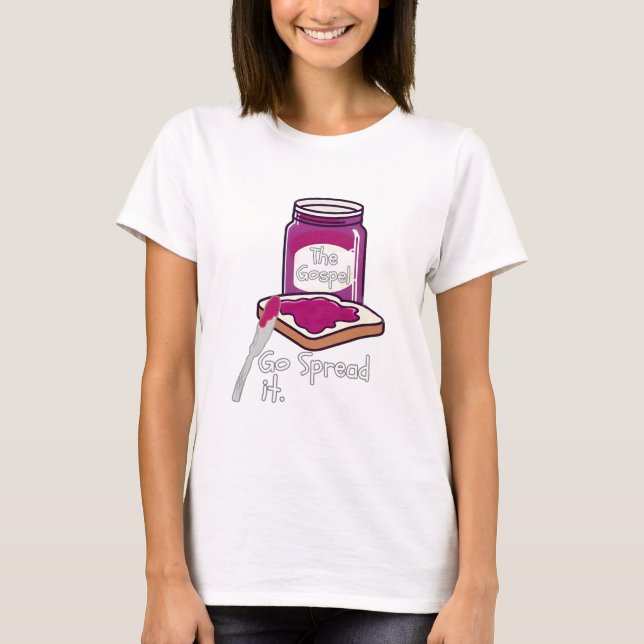 T-shirt Allez Répandre L'évangile Chrétien Drôle (Devant)