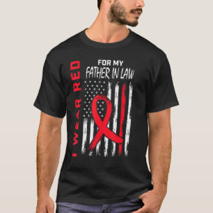T-shirt Allez Rouge Beau-père Maladie cardiaque Sensibilis