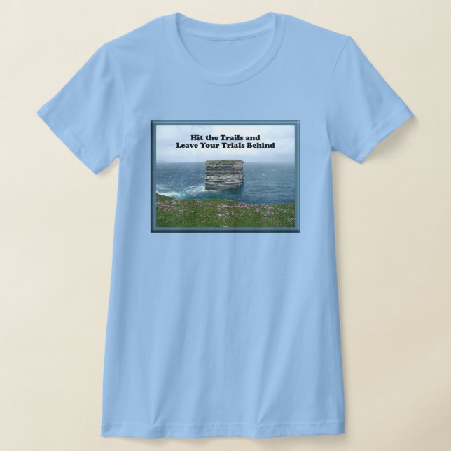 T-shirt Allez sur les sentiers et laissez votre essai derr (Poser)