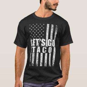 T-shirt Allez Taco Usa Drapeau Américain Drôle Drôle Homme