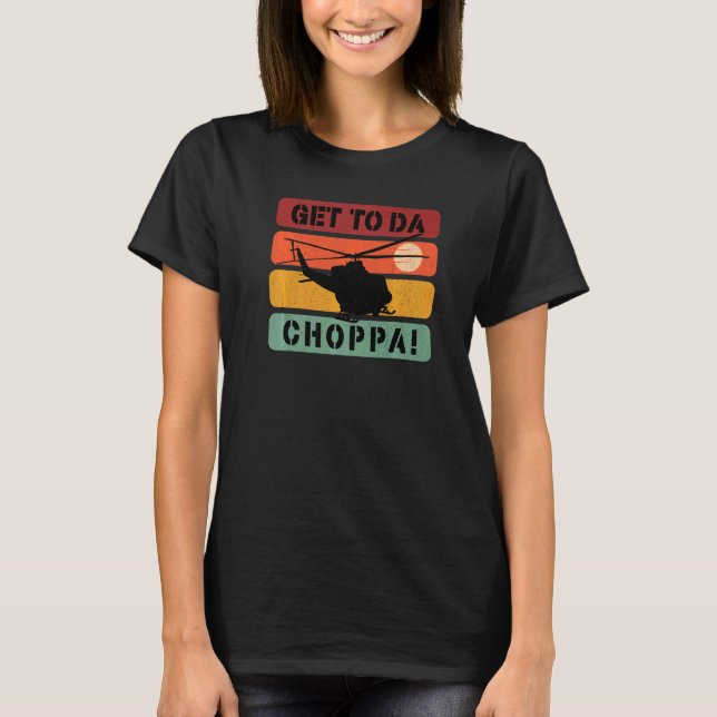 T-shirt Allez Vers Le Choppa  Retro  3 (Devant)