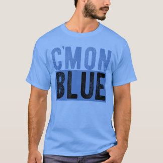 T-shirt Allez viens Blue Arbitre Baseball Fan Amateur Cade