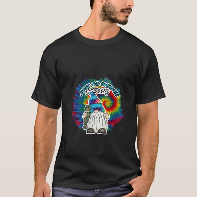 T-shirt Allez vous barbouiller vous-même avec un Nœud papi (Devant)