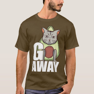 T-shirt Allez-y, Avocado costume de chat mauvaise humeur M
