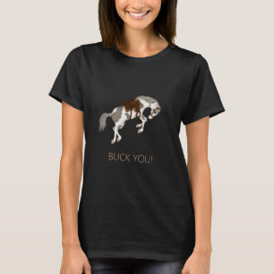 T-shirt Allez-Y ! Drôle Cheval de Peinture foncé