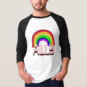 T-shirt Alliance LGBTQIA+ Cute Arc en ciel et Fierté car