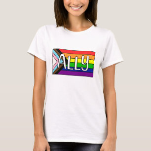 T-shirt Alliance LGBTQIA+ drapeau arc-en-ciel