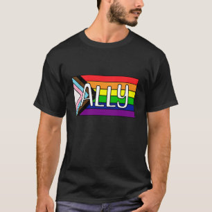 T-shirt Alliance LGBTQIA+   drapeau arc-en-ciel