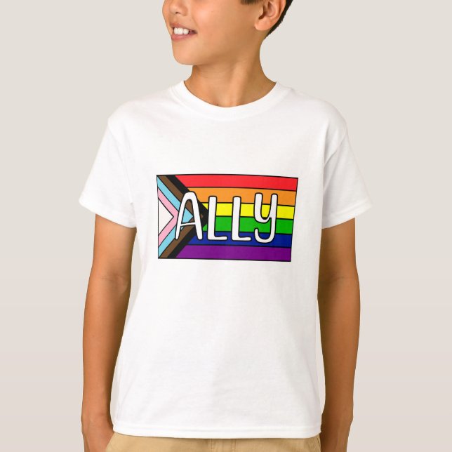 T-shirt Alliance LGBTQIA+ | drapeau arc-en-ciel (Devant)