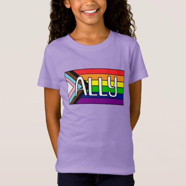 T-Shirt Alliance LGBTQIA+ | drapeau arc-en-ciel (Devant)