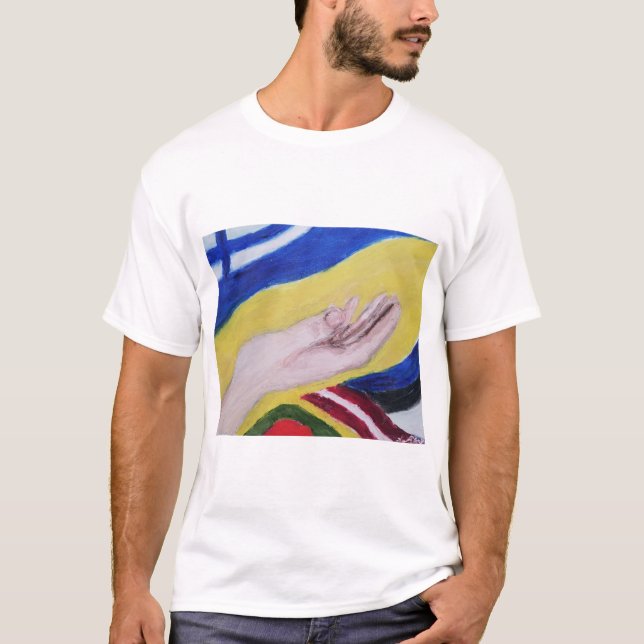 T-shirt Alliés du Nord pour l'Ukraine (Devant)