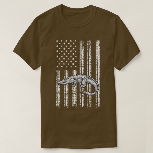 T-shirt Alligator 4 juillet États-Unis (Design devant)