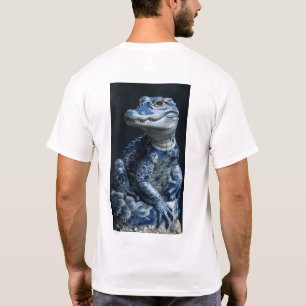 T-shirt Alligator Albino entièrement couvert dans la tradi