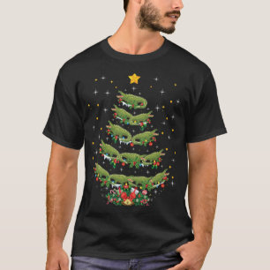 T-shirt Alligator Amant Noël Alligator Arbre de Noël